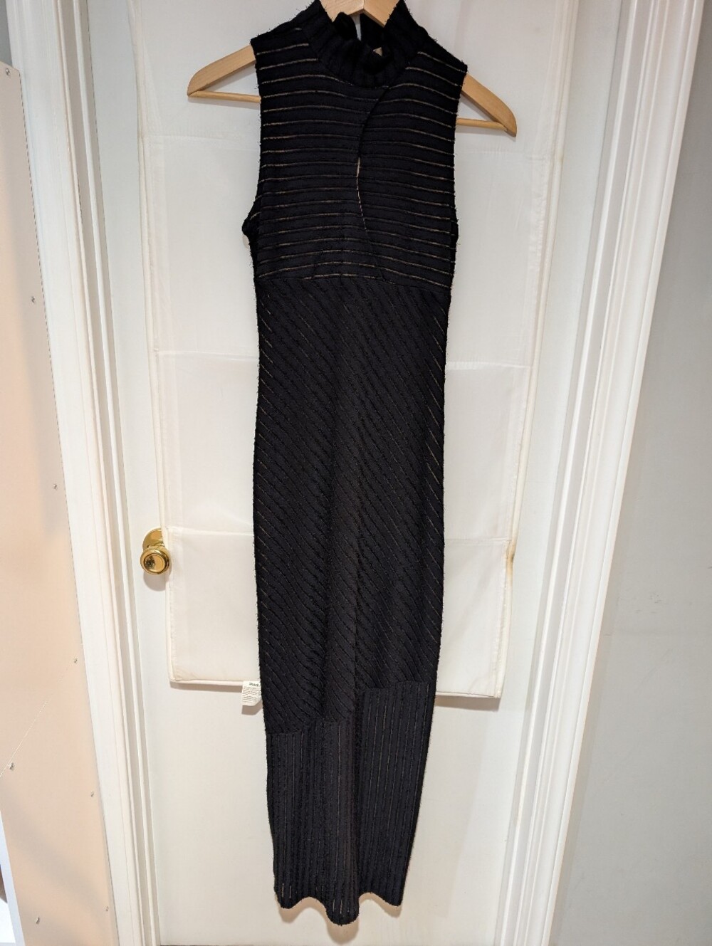 Title: Single-Owner Vintage Y2K Bisou Bisou Black Sheer Illusion Maxi Dress